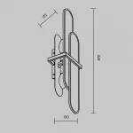 Настенный светильник Maytoni Modern MOD099WL-02G2 от ImperiumLoft