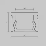 Алюминиевый профиль накладной ALM-1007-S-2M Maytoni 631001 от ImperiumLoft