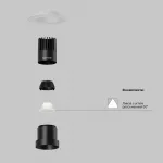 Встраиваемый светильник Dip Hight+ 3000K 10Вт 50° Maytoni DL120-10W-3K-TRS-B