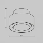 Потолочный светильник Maytoni Ceiling C092CL-GX53-B