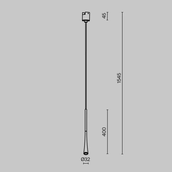 Трековый подвесной светильник Maytoni ELASITY TR167-1-7W3K-M-BS от ImperiumLoft
