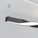 Радиусный профиль 35x35 Twist 180° черный Maytoni ALM-3535R-B-T-180°-0.5M