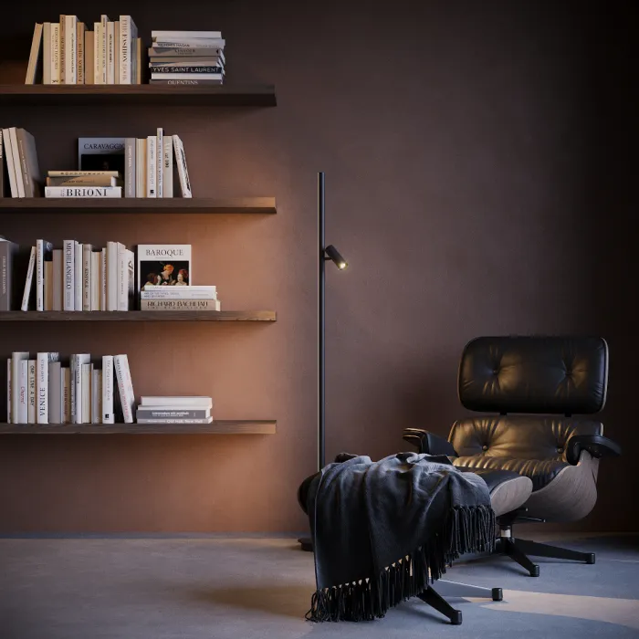 Напольный светильник (торшер) Maytoni Thin MOD395FL-L28B3K от ImperiumLoft