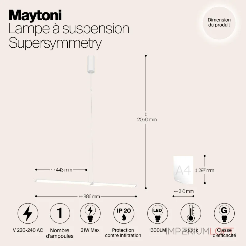 Подвесной светильник Maytoni Pendant P096PL-L11WK1