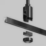 Крепление потолочное Short 78мм с вводом питания Flarity черный Maytoni FLARITY TRA156C-B1-B