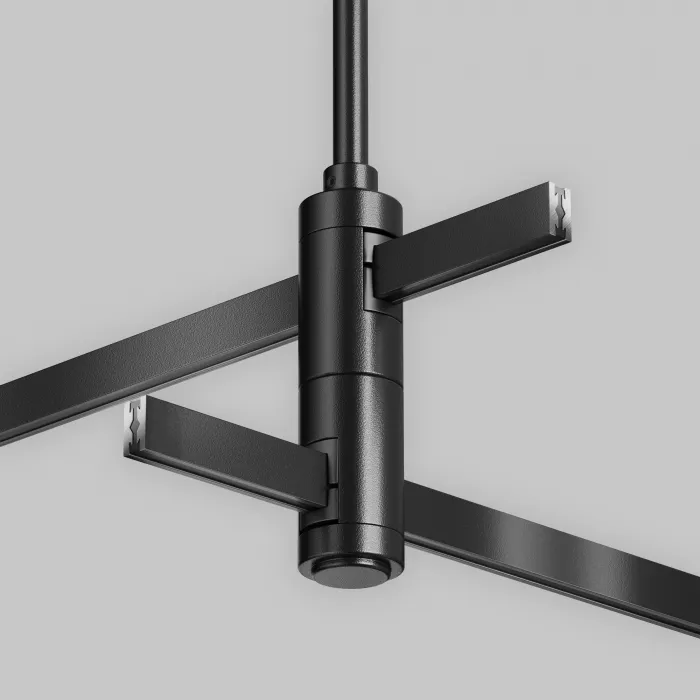 Крепление потолочное Long двойное 700мм Flarity черный Maytoni FLARITY TRA159C-D1-B от ImperiumLoft