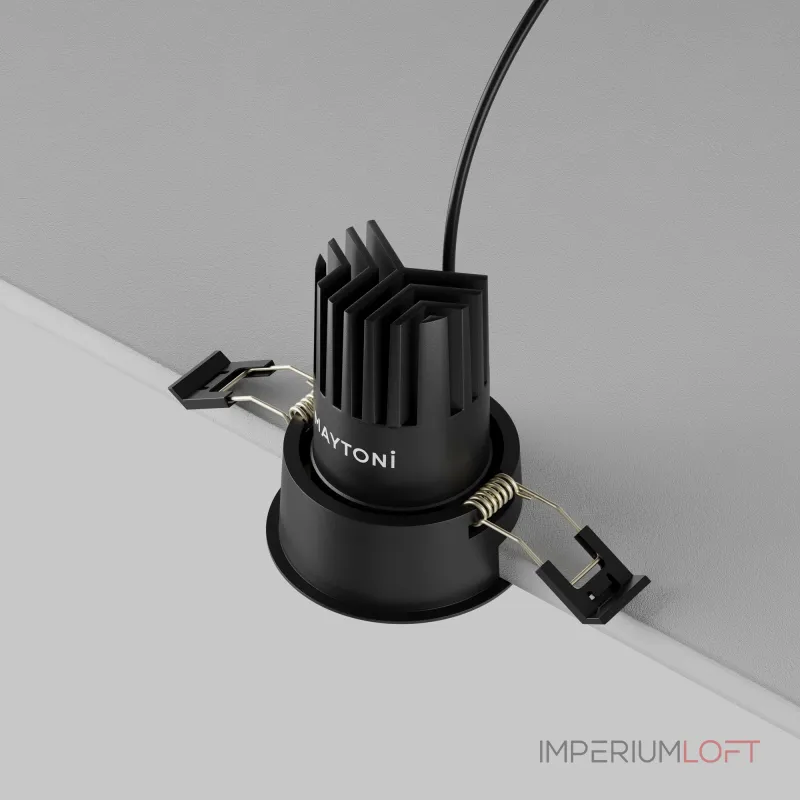 Встраиваемый светильник Maytoni Dip DL115-10W-4K-B от ImperiumLoft