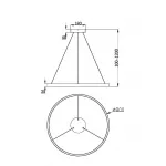 Подвесная люстра Rim MOD058PL-L42WK