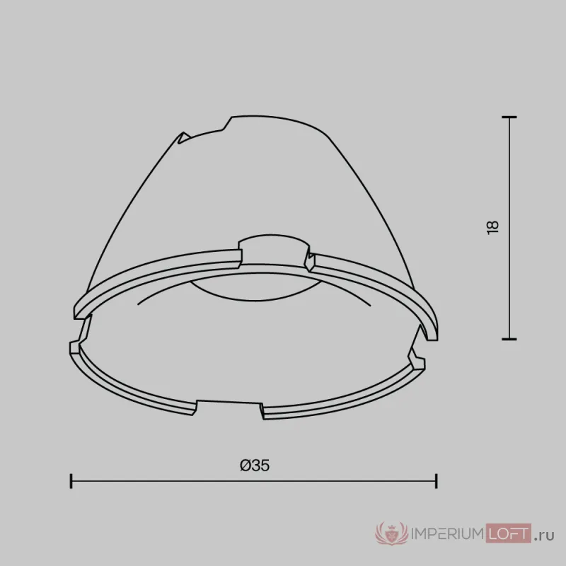 Линза для Alfa LED 24° Maytoni Downlight LensD35-24 от ImperiumLoft