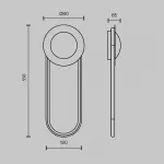 Настенный светильник Maytoni Modern MOD357WL-L16BS3K1 от ImperiumLoft