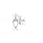 Настенный светильник Maytoni Outdoor O414WL-01BZ