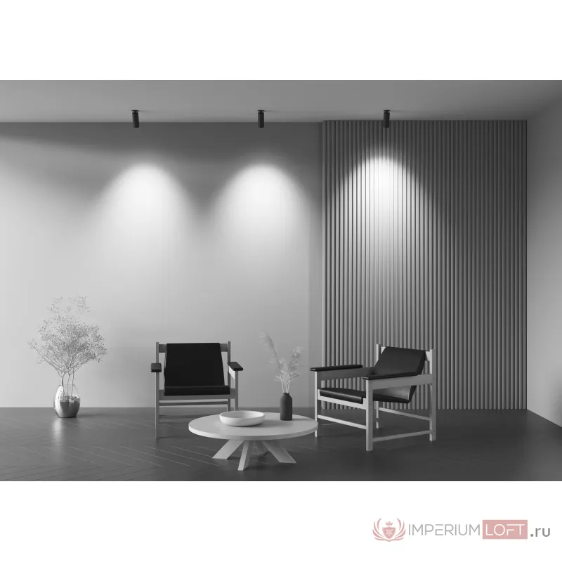 Встраиваемый светильник Maytoni FOCUS LED C053CL-L12W2.7K-W-B от ImperiumLoft