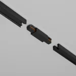 Прямой коннектор питания с вводом питания Unity черный Maytoni UNITY TRA001CB-11B от ImperiumLoft