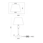 Настольный светильник Rosemary FR5190TL-01BS от ImperiumLoft