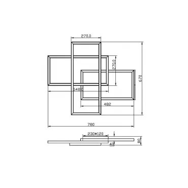 Потолочный светильник Maytoni Modern MOD015CL-L80WK