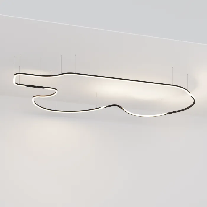 Радиусный профиль 35x35 Twist 180° черный Maytoni ALM-3535R-B-T-180°-0.5M от ImperiumLoft