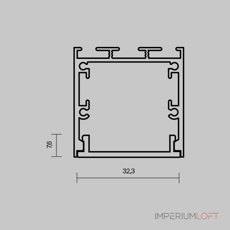 Рассеиватель для профиля 35×35 (Белый, 10 м), ALM-35-O-DF-10M Maytoni 642042