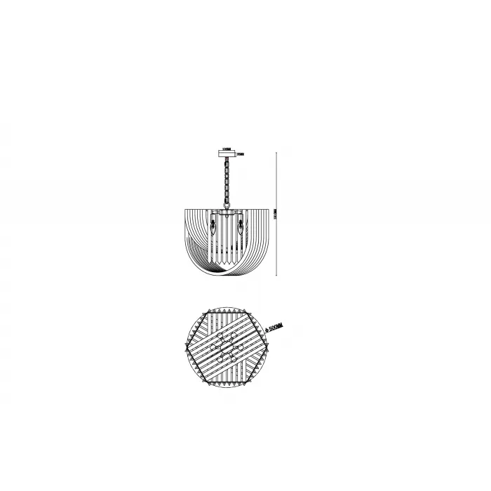 Подвесной светильник Freya Crystal FR5182PL-06CH от ImperiumLoft