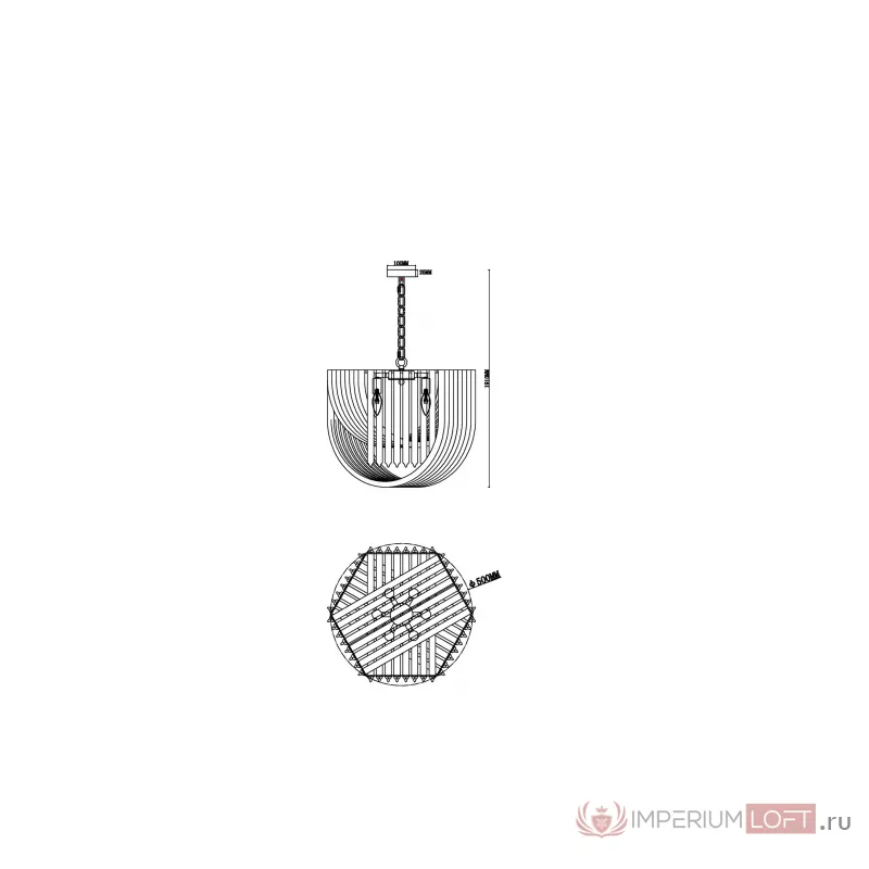 Подвесной светильник Freya Crystal FR5182PL-06CH от ImperiumLoft