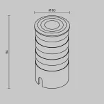 Уличный встраиваемый светильник Maytoni Vent O516DL-L5S3K