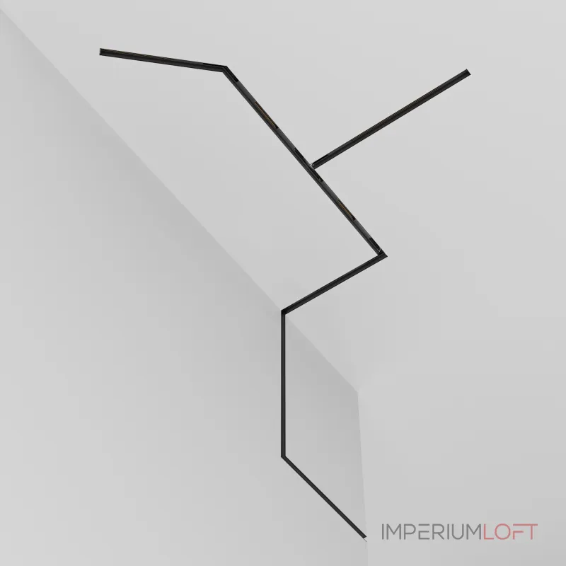 Шинопровод 1м Exility встраиваемый под ГКЛ 12,5мм, черный