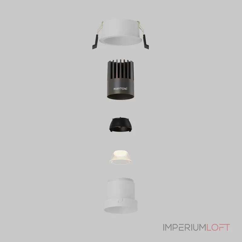 Встраиваемый светильник Dip Hight 3000K 10Вт 50° Maytoni DL116-10W-3K-W