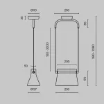 Подвесной светильник Maytoni Modern MOD170PL-L8BS3K от ImperiumLoft
