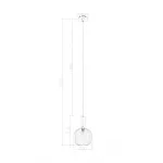 Подвесной светильник Zelma FR8012PL-01AM