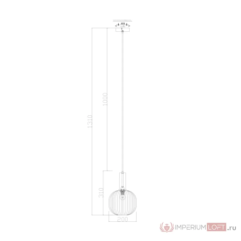 Подвесной светильник Zelma FR8012PL-01AM от ImperiumLoft