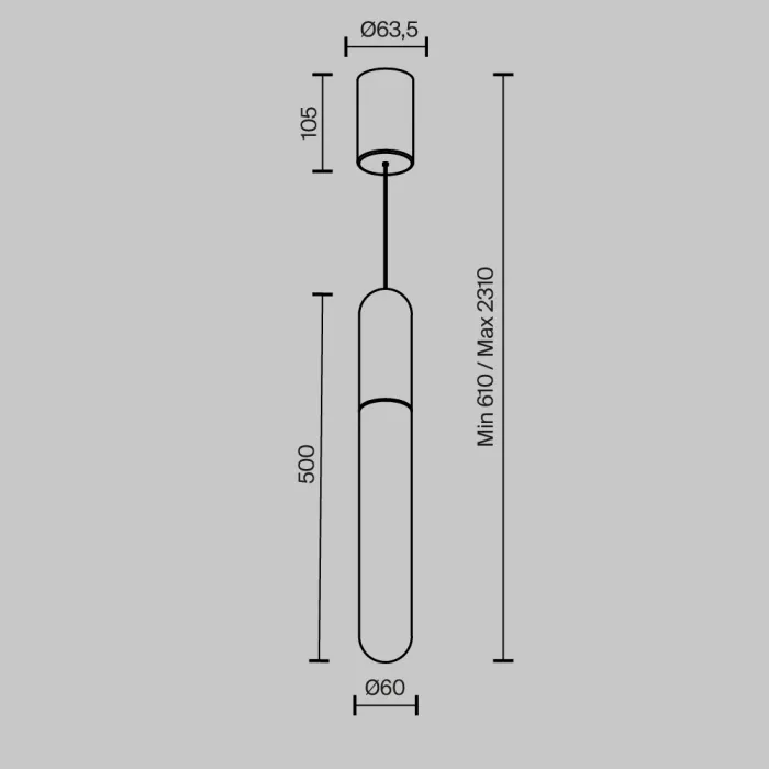Подвесной светильник Maytoni Pendant P101PL-L500-12W3K-W от ImperiumLoft