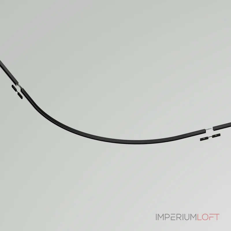 Коннектор радиусный D900 накладной Maytoni Accessories for tracks Levity TRA184-R900-11B-1