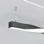 Радиусный профиль 35x35 Twist левый черный Maytoni ALM-3535R-B-TL-90°-0.4M