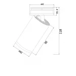 Потолочный светильник Maytoni Ceiling C058CL-01W