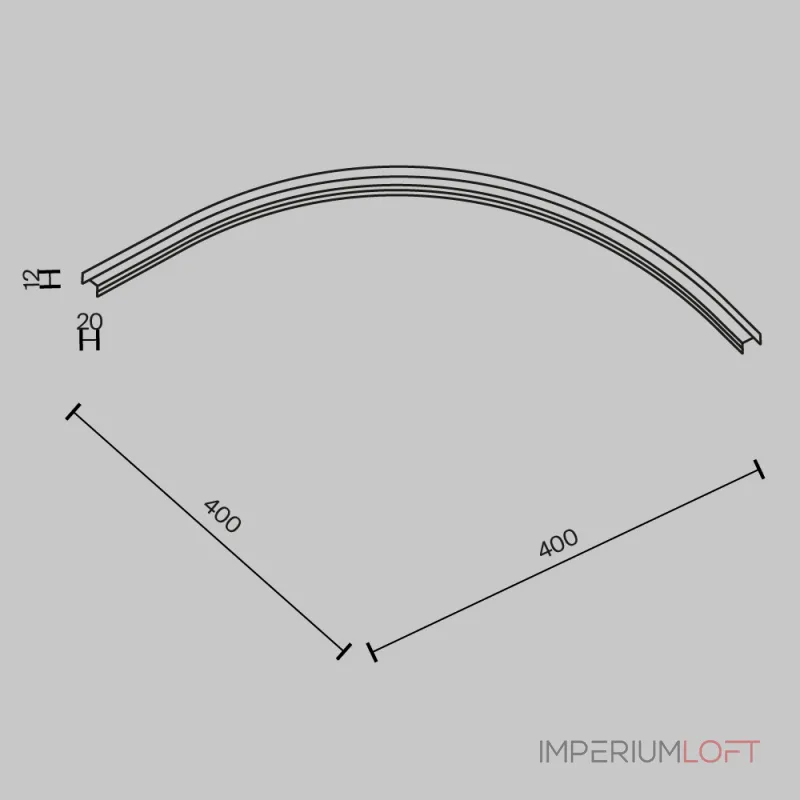 Коннектор радиусный R300 Basity, черный Maytoni BASITY TRA172CL-R300-11B