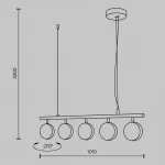 Подвесной светильник Maytoni Modern MOD299PL-L48BC3K от ImperiumLoft