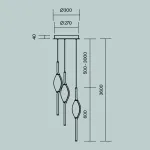 Подвесной светильник Maytoni Modern MOD347PL-L24BS3K Подвесной светильник Maytoni Modern MOD347PL-L24BS3K