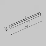 Опорный стержень 1м Maytoni PARITY TRA130SR-1B от ImperiumLoft