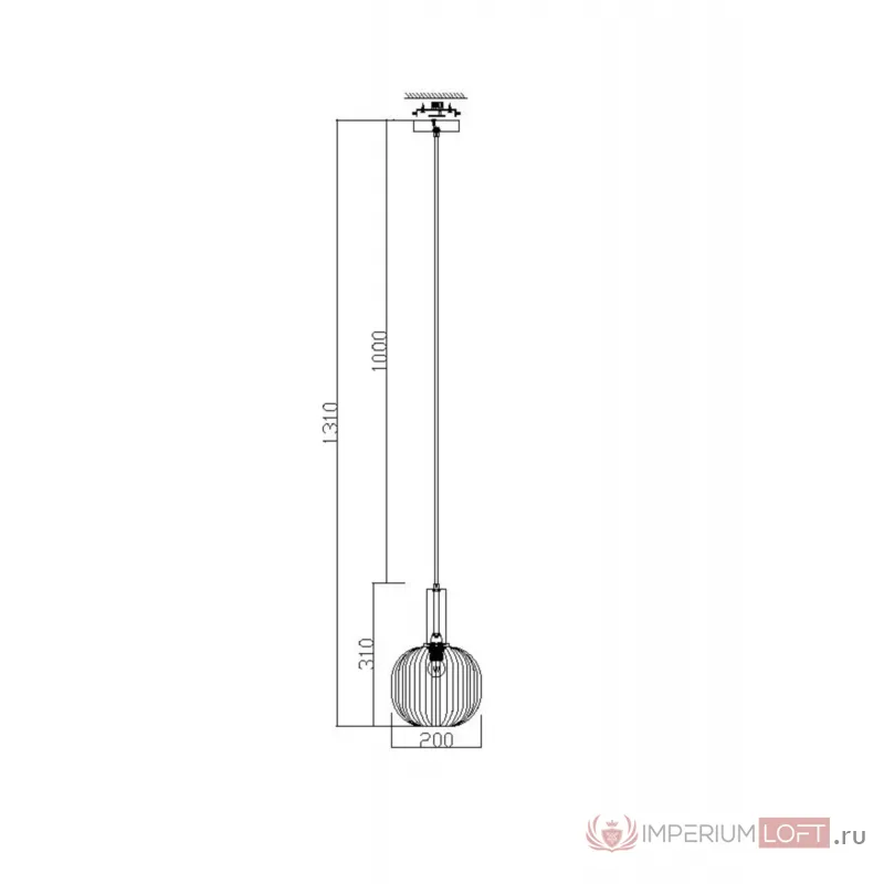 Подвесной светильник Zelma FR8012PL-01AM от ImperiumLoft