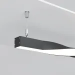 Радиусный профиль 35x35 Twist левый черный Maytoni ALM-3535R-B-TL-90°-0.4M