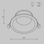 Встраиваемый светильник Maytoni Share DL126-GX53-WMG