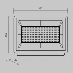 Прожектор Maytoni Outdoor FL001-L150B6K от ImperiumLoft