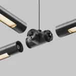 T-образный плоский коннектор для системы Shelf без ввода питания Maytoni Shelf CA015TC-B