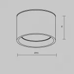 Потолочный светильник Maytoni Ceiling C090CL-10W3K-B от ImperiumLoft