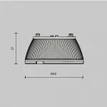 Линза для светильников 15Вт 15° Maytoni Dip Lens001D45-15W