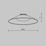 Подвесной светильник Campana Parity 4000K 12Вт 120° черный TR127B-12W4K-B