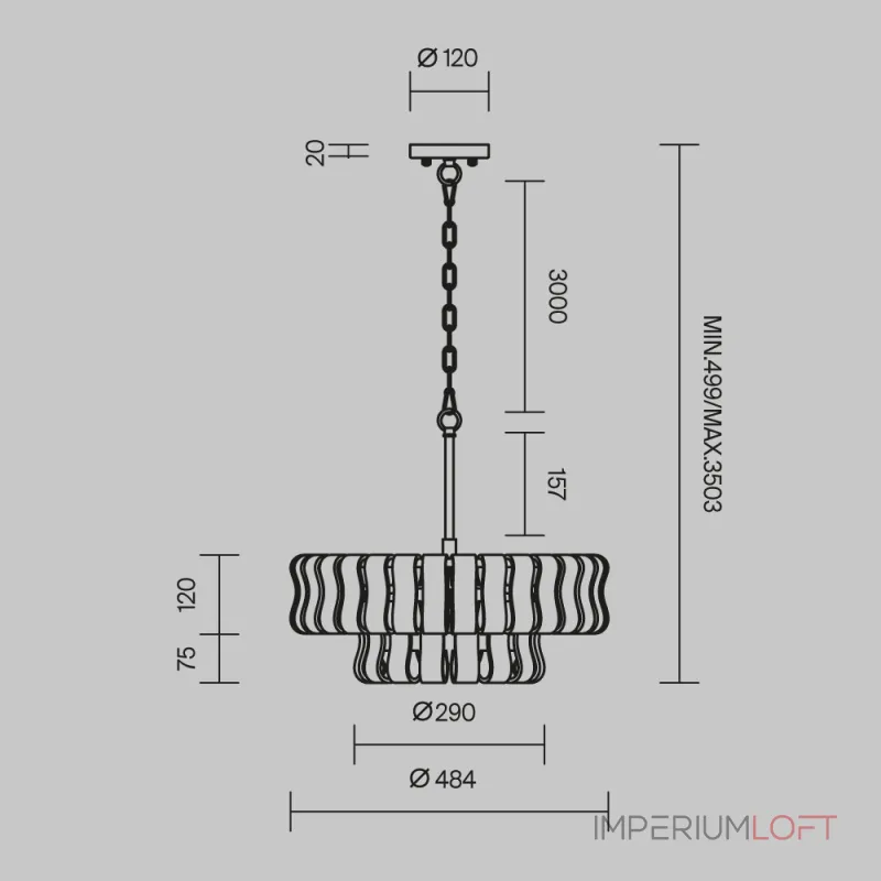 Подвесная люстра Maytoni Boulder MOD538PL-05MG Подвесная люстра Maytoni Boulder MOD538PL-05MG