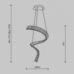 Подвесной светильник Maytoni Pendant P097PL-L48BS3K