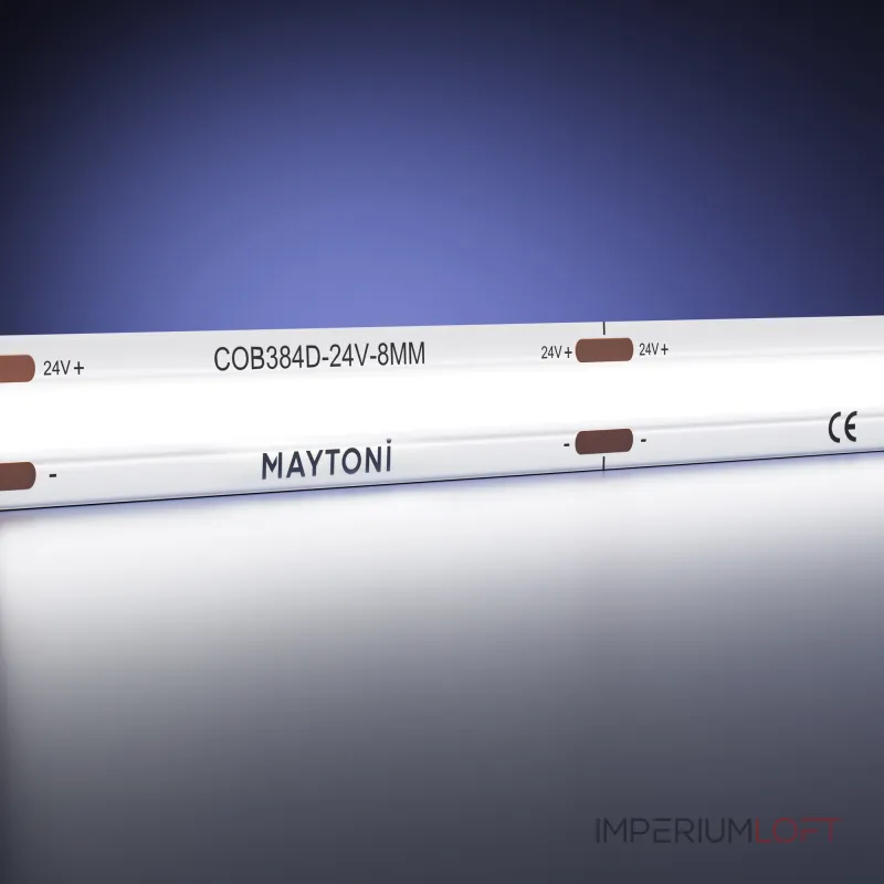 Светодиодная лента 24В COB 12Вт/м 6000К 5м IP 20 Maytoni Ultra 201077 Светодиодная лента 24В COB 12Вт/м 6000К 5м IP 20 Maytoni Ultra 201077