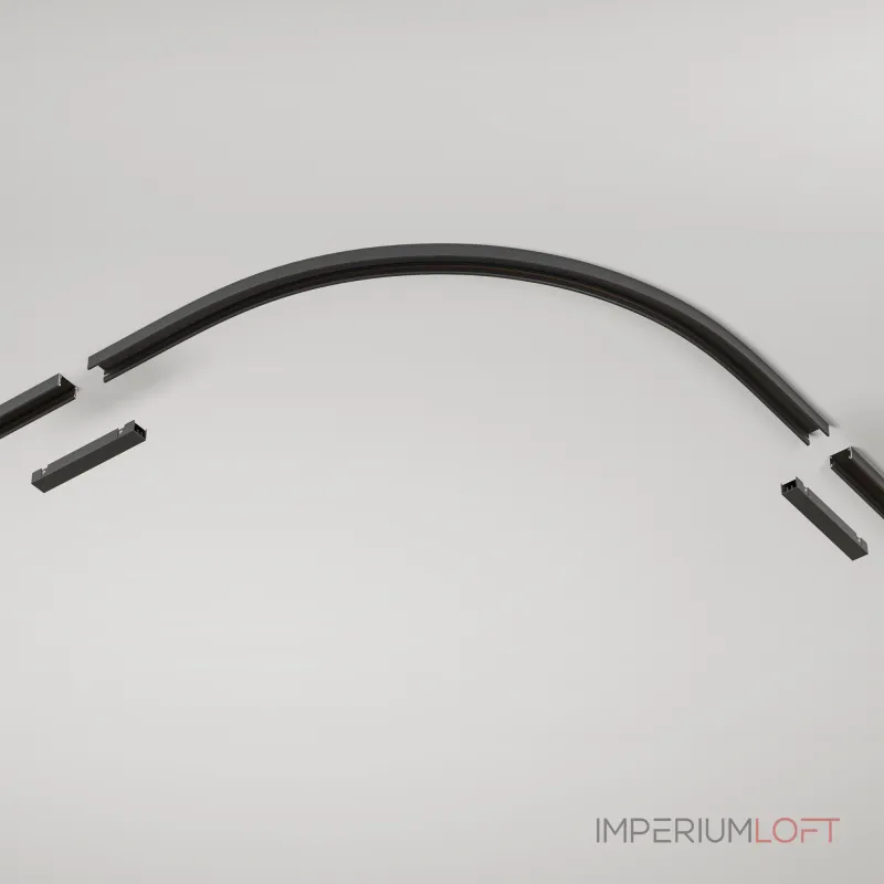 Коннектор радиусный R300 Basity, черный Maytoni BASITY TRA172CL-R300-11B