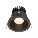 Встраиваемый светильник Maytoni Downlight DL034-01-12W2.7K-B от ImperiumLoft